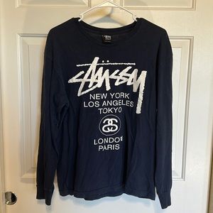 Stüssy men’s medium graphic long-sleeve tee